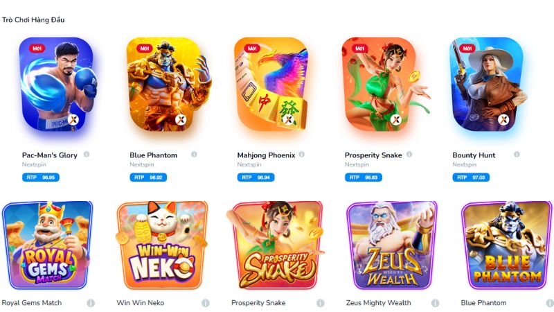 Các trò chơi nổ hũ phổ biến tại BK8