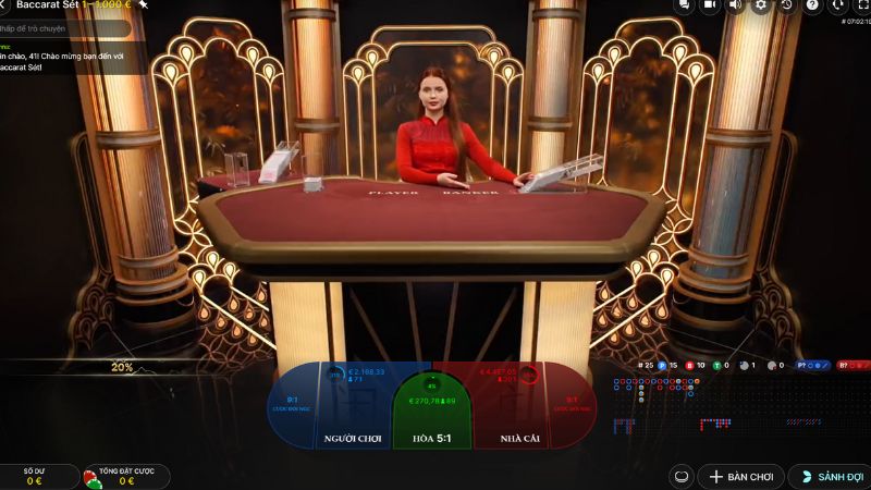 Luật chơi Baccarat tại BK8